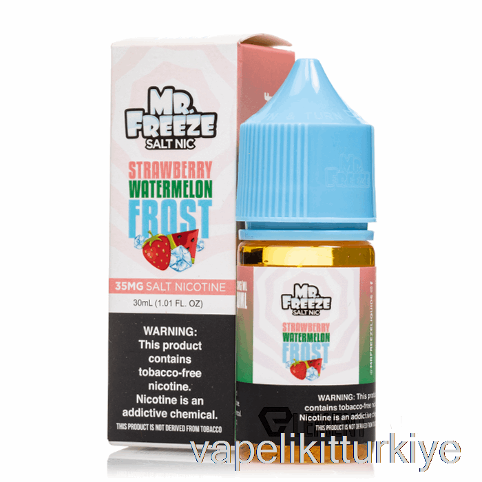 Vape Türkiye çilekli Karpuz Don - Mr Frozen Tuzları - 30ml 35mg